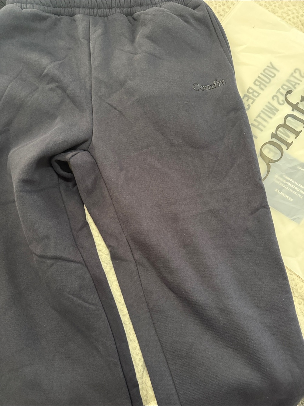 Men's Navy Comfrt sweatpants Pants